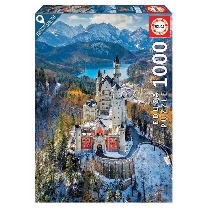 EDUCA - Puzzle - 1000 Earth from above Neuschwanstein