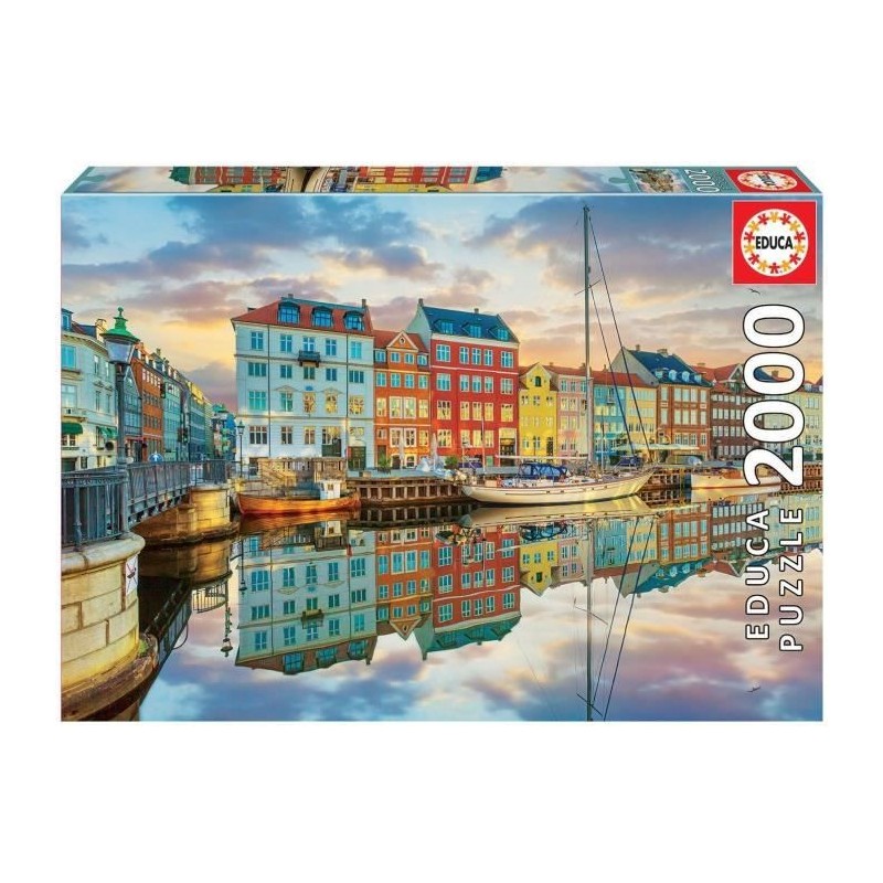 EDUCA - Puzzle - 2000 Port de Copenhague