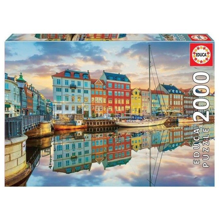 EDUCA - Puzzle - 2000 Port de Copenhague