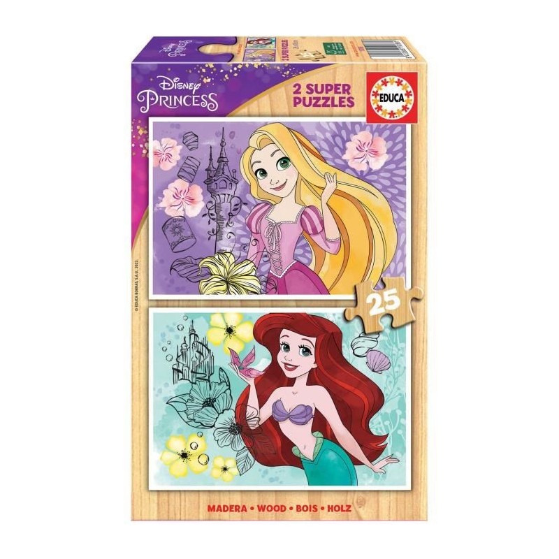 EDUCA - Puzzle - 2x25 Disney Princess