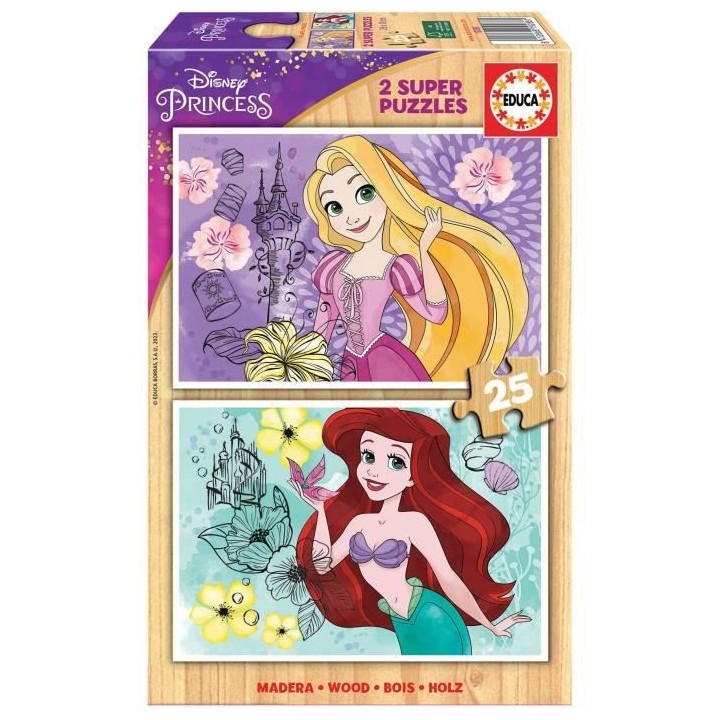EDUCA - Puzzle - 2x25 Disney Princess