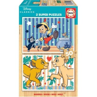EDUCA - Puzzle - 2x50 Disney Classics