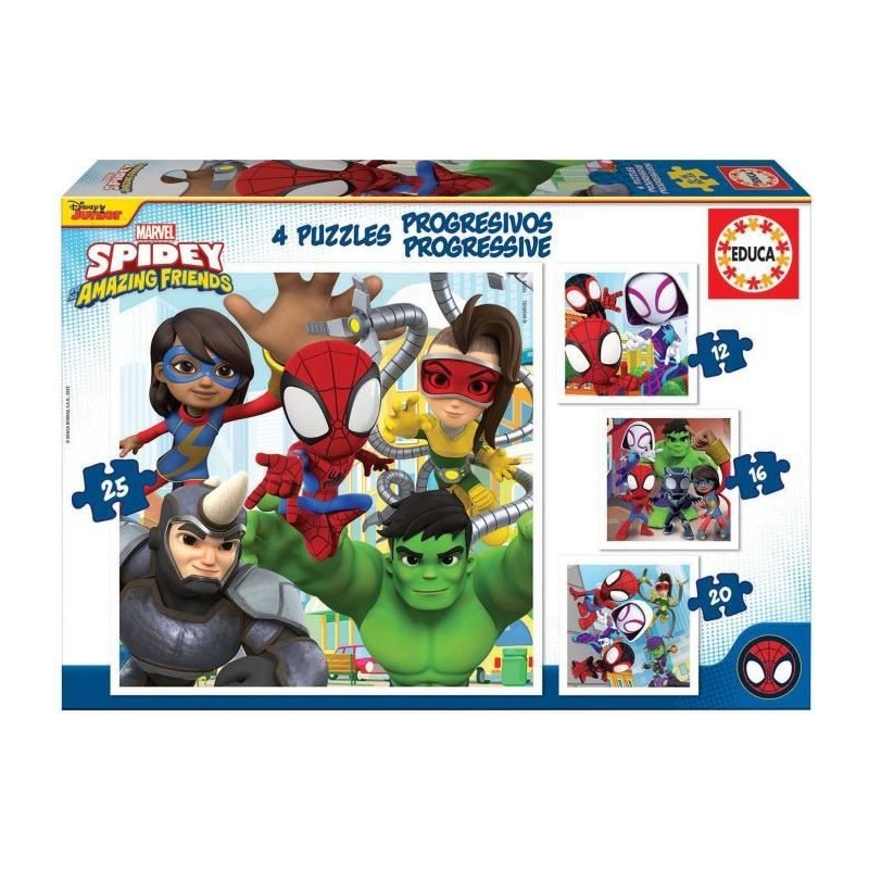 EDUCA - Puzzle - Progresives spidey & Friends