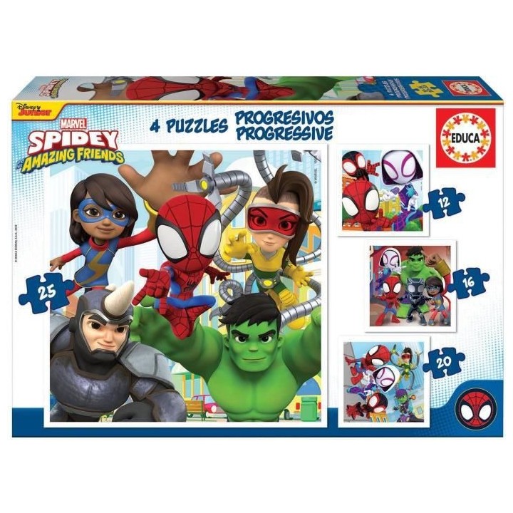 EDUCA - Puzzle - Progresives spidey & Friends