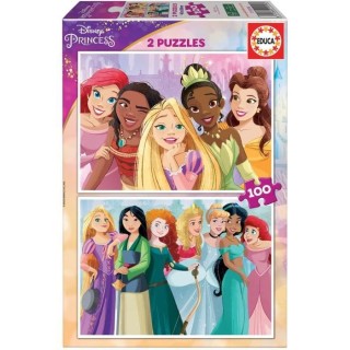 EDUCA - Puzzle - 2x100 Disney Princess