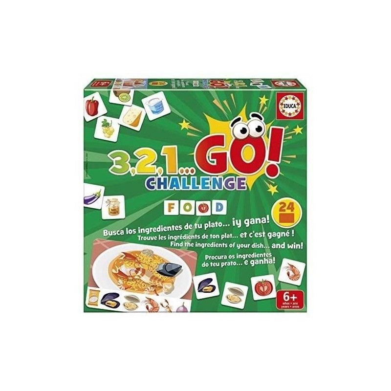 3,2,1 go Challenge - Food - Jeu de société - EDUCA