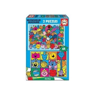 EDUCA - Puzzle - 2x48 Monsieur Madame