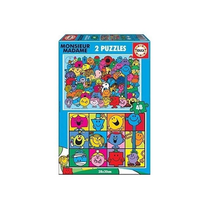 EDUCA - Puzzle - 2x48 Monsieur Madame