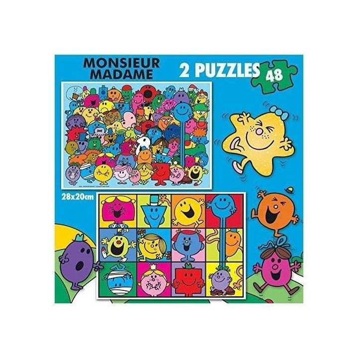 EDUCA - Puzzle - 2x48 Monsieur Madame