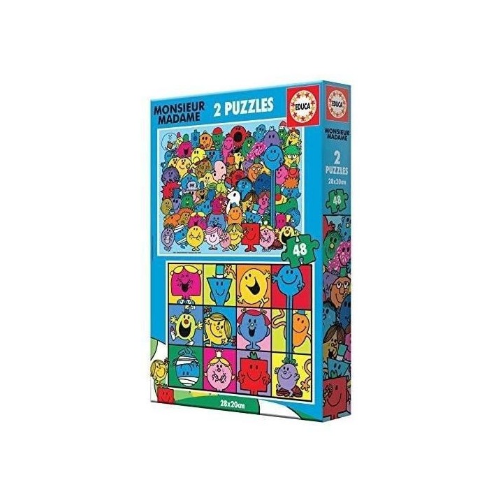 EDUCA - Puzzle - 2x48 Monsieur Madame