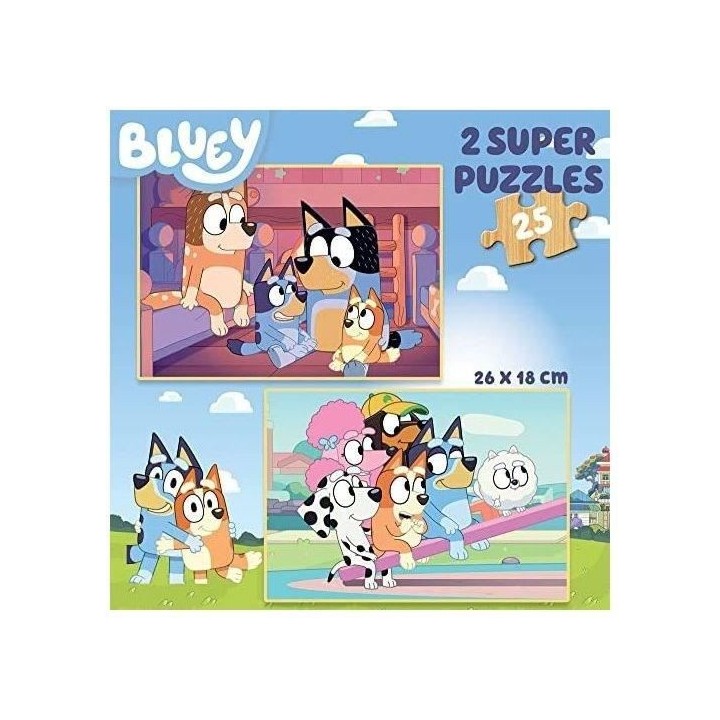 EDUCA - Bluey Puzzle bois 2x25