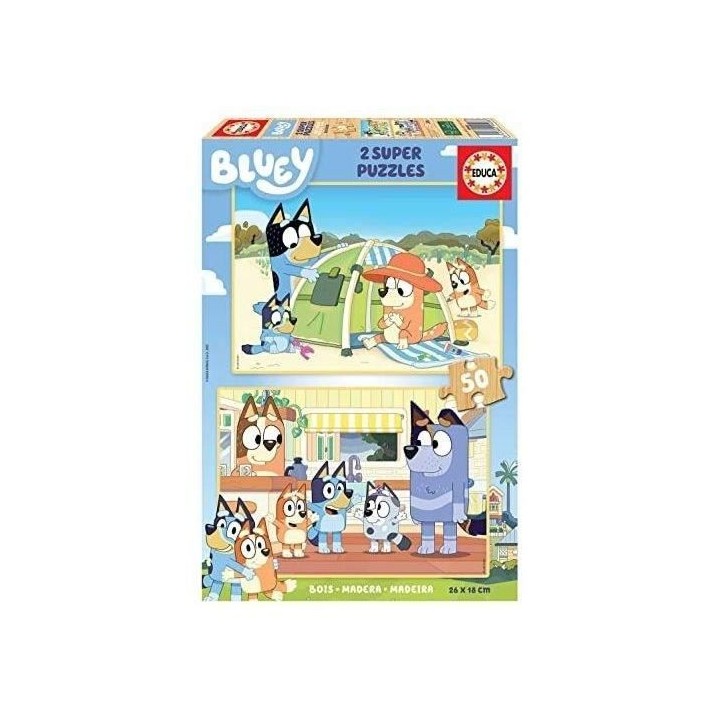 EDUCA - Bluey Puzzle bois 2x50