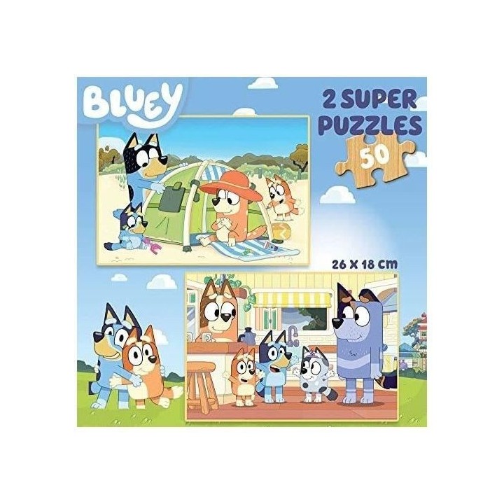 EDUCA - Bluey Puzzle bois 2x50