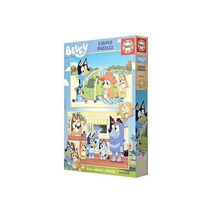 EDUCA - Bluey Puzzle bois 2x50