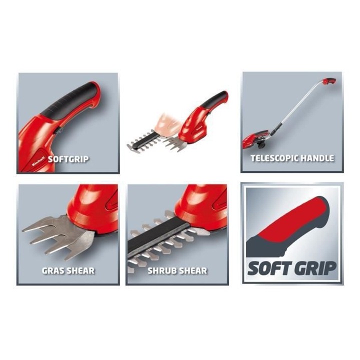 EINHELL Cisaille a gazon et taille buisson sur accu GC-CG 3,6 Li