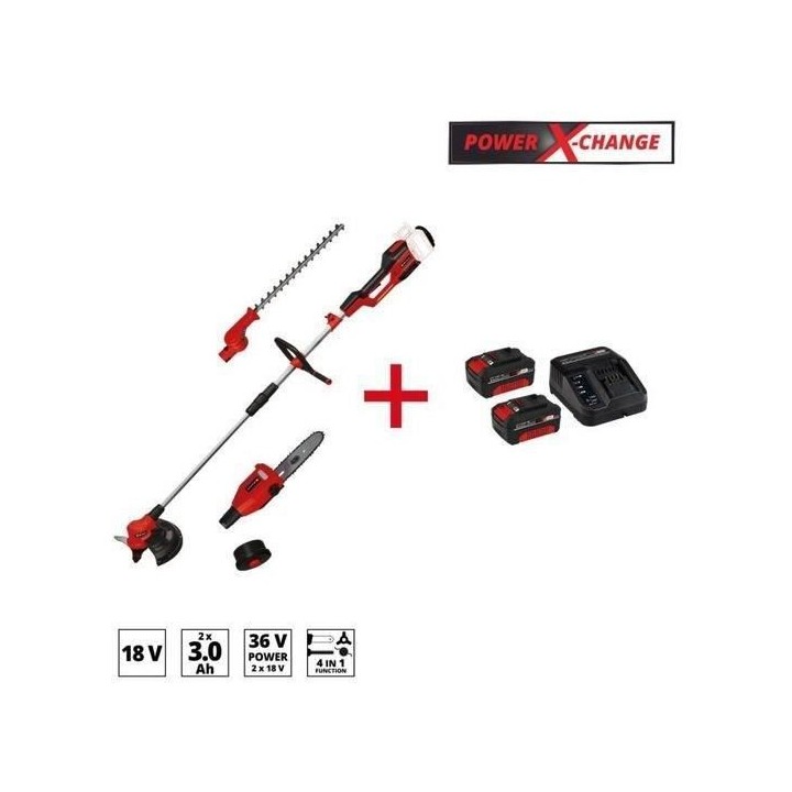 Outil multifonctions 4en1 GE-LM 36/4in1 + Starter Kit 2x3,0Ah - Power