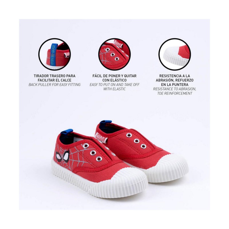 Chaussures casual enfant Spiderman Rouge