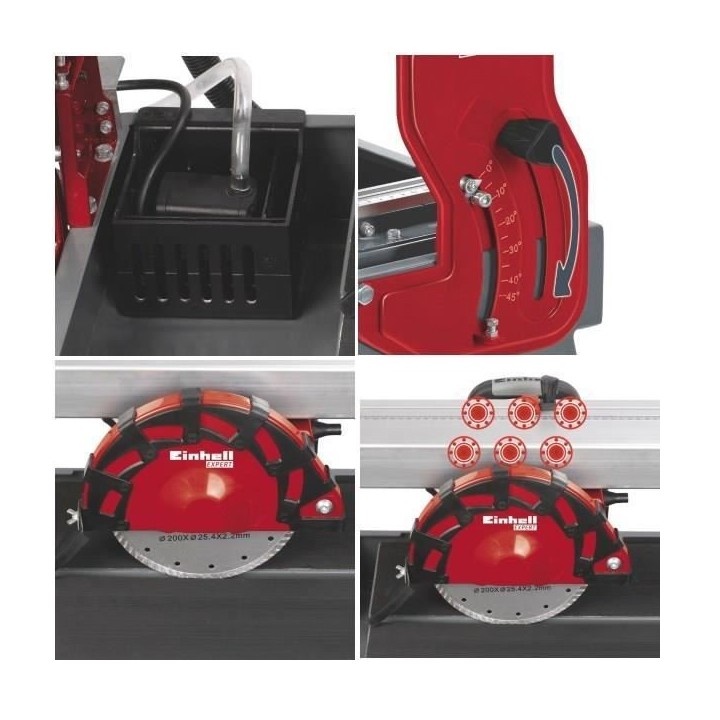 EINHELL coupe carrelage 200 MM 900W TE-TC 620 U