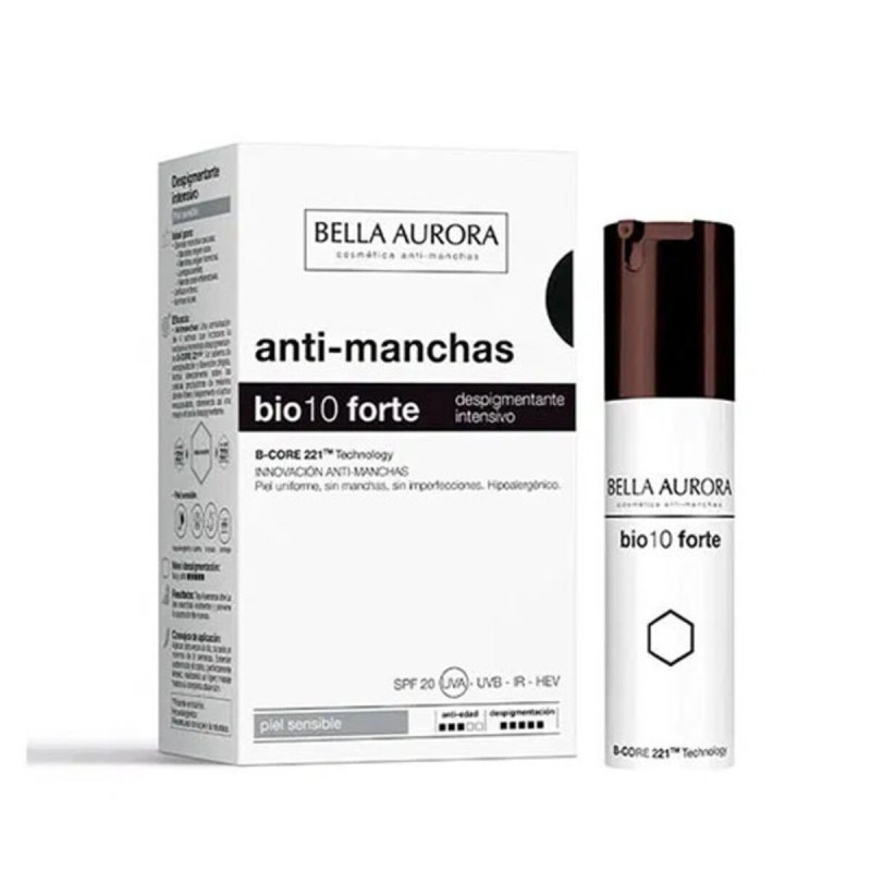 Crème dépigmentante Bella Aurora Bio10 Forte Peau sensible (30 ml) (30 ml)