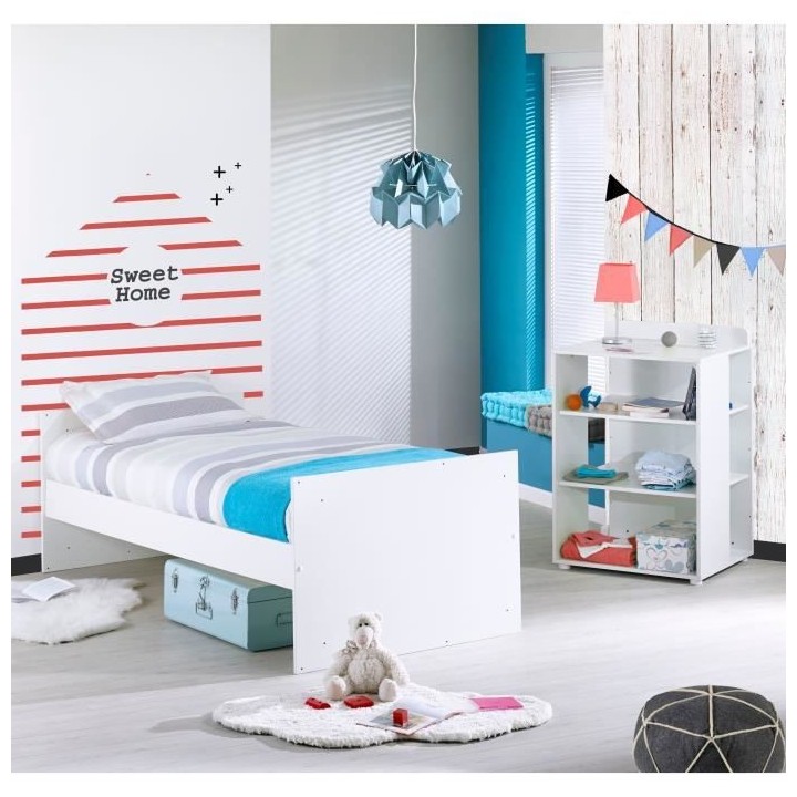 SAUTHON ELOI Lit Combiné 3 en 1 Évolutif 60 x 120 en 90x190 cm - Bla