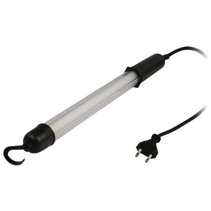 ZENITECH Baladeuse filaire 5m tube d'éclairage fluorescent 8W