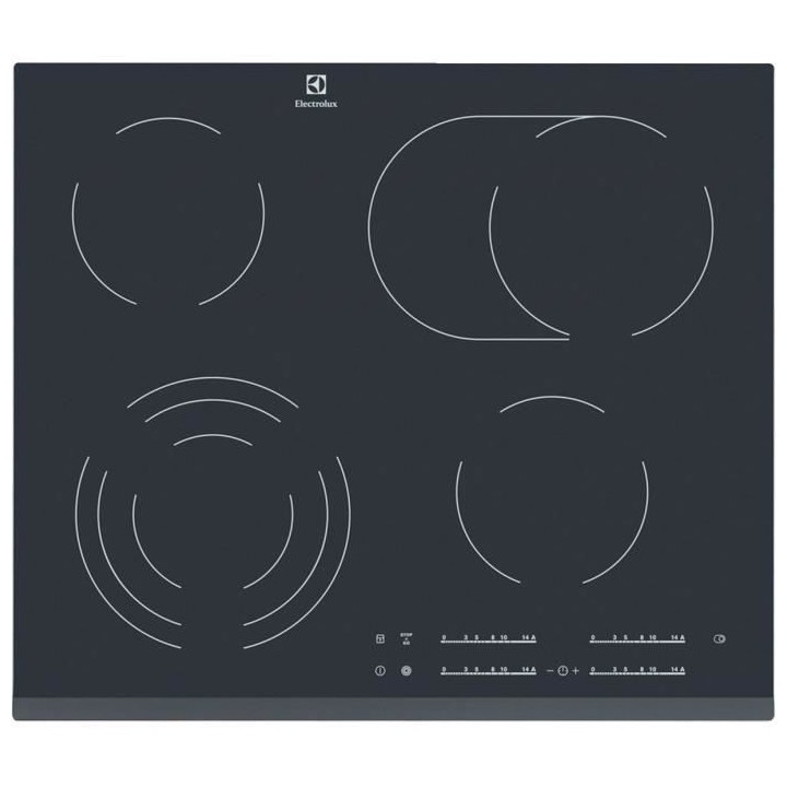ELECTROLUX EHF6547FOK Plaque de cuisson vitrocéramique - 4 zones - 71