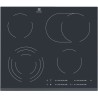 ELECTROLUX EHF6547FOK Plaque de cuisson vitrocéramique - 4 zones - 7100W - L59 x P52cm - Revetement verre - Noir