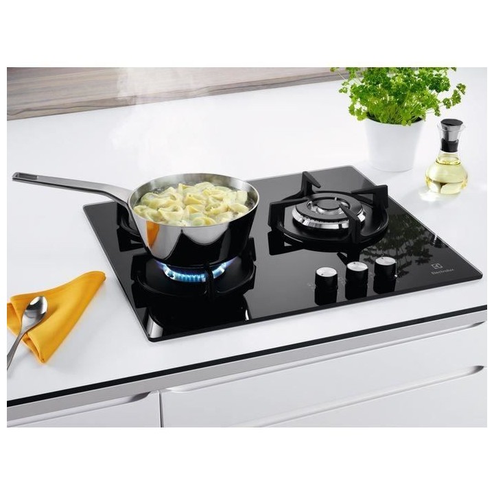 ELECTROLUX EGT6633NOK - Plaque de cuisson gaz - 3 foyers - 7900W - L56