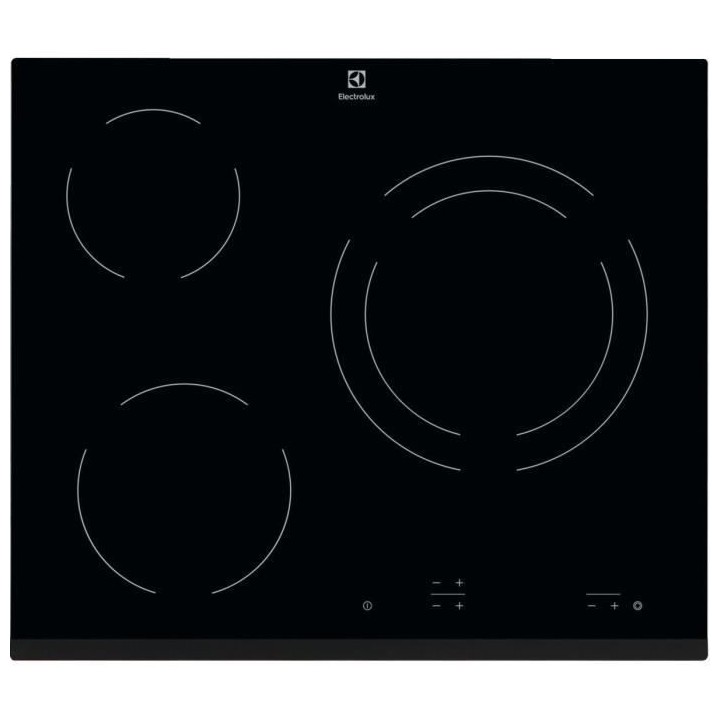 ELECTROLUX EHF6231FOK Plaque de cuisson vitrocéramique - 3 zones - 57