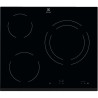 ELECTROLUX EHF6231FOK Plaque de cuisson vitrocéramique - 3 zones - 5700W - L59 x P52cm - Revetement verre - Noir