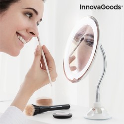 Miroir grossissant à LED avec bras flexible et ventouse Mizoom InnovaGoods IG814786 (Reconditionné B)