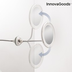 Miroir grossissant à LED avec bras flexible et ventouse Mizoom InnovaGoods IG814786 (Reconditionné B)