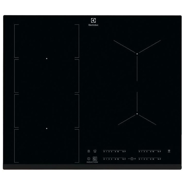 Table de Cuisson Induction ELECTROLUX - 4 foyers - Zones modulables -