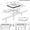 Table de Cuisson Induction ELECTROLUX - 4 foyers - Zones modulables - FlexiBridge Série 600 - Mode chef - L60 x P52 - EIV654