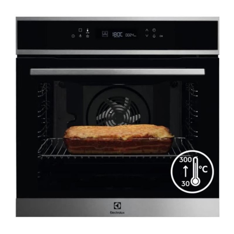 Four SurroundCook ELECTROLUX - EOF7P00X0 - Chaleur tournante pulsée - 72L - Pyrolyse - A+ - Inox