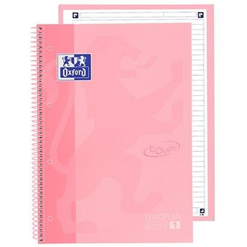 Cahier Oxford European Book School Rose clair A4 5 Unités