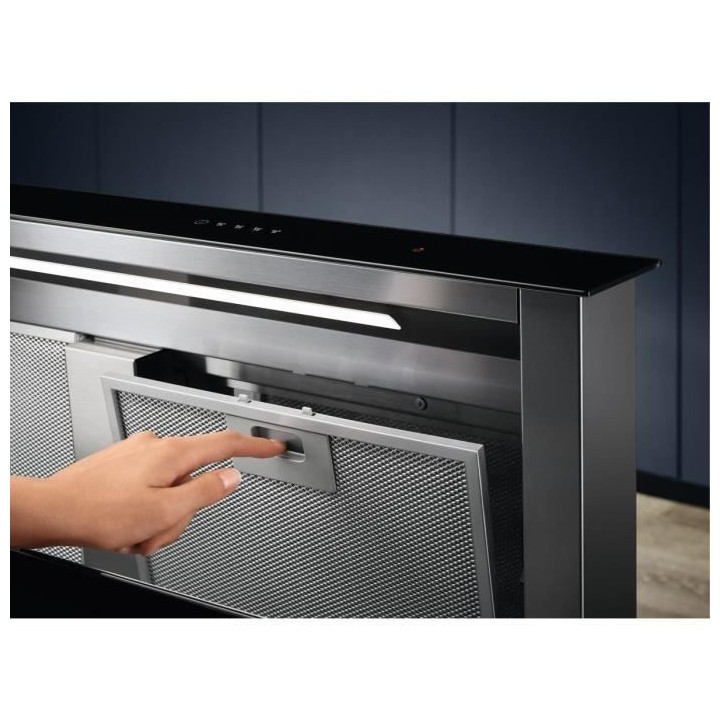 Hotte ascenseur ELECTROLUX LFD619Y Breeze - L 90 cm - Noir - Evacuatio