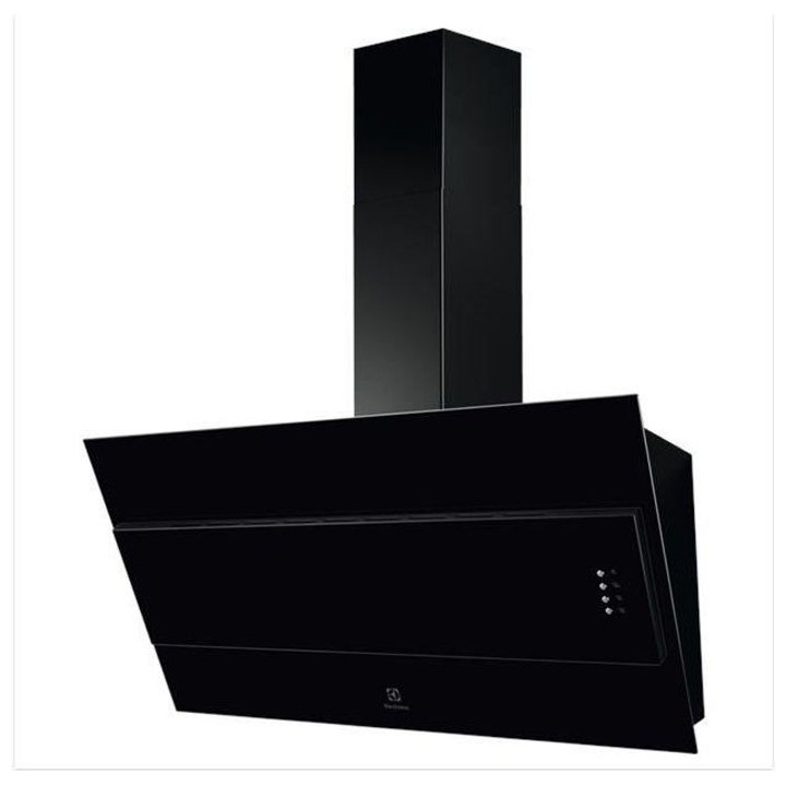 Hotte murale inclinée - ELECTROLUX LFV319K - Larg 89,8 cm - Design ve