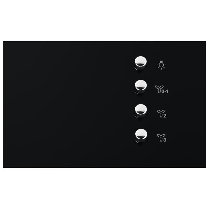 Hotte murale inclinée - ELECTROLUX LFV319K - Larg 89,8 cm - Design ve