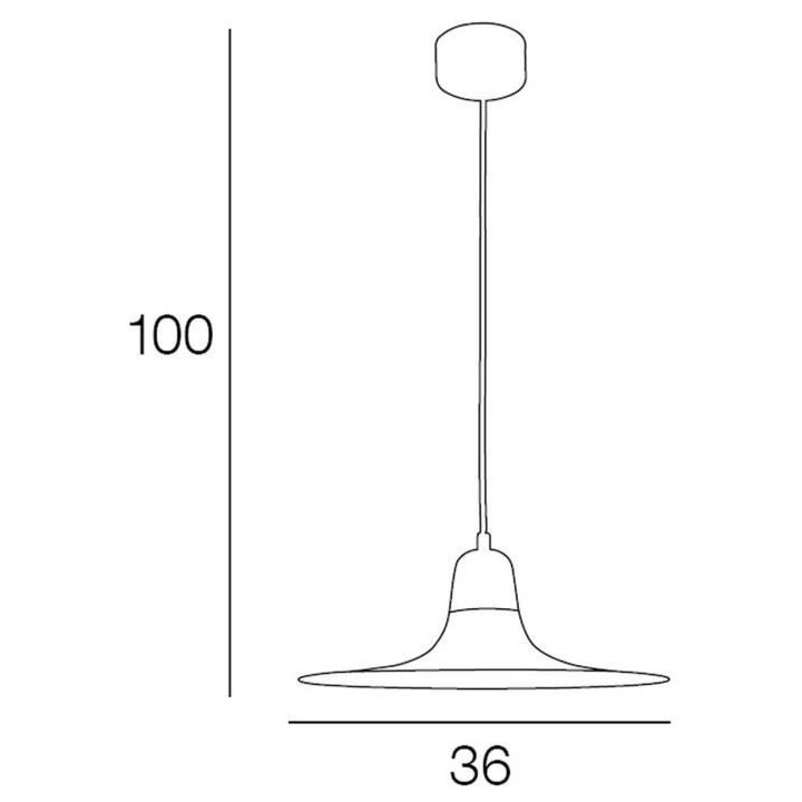 COREP Suspension plate - Métal - H 100 cm - Anthracite mat