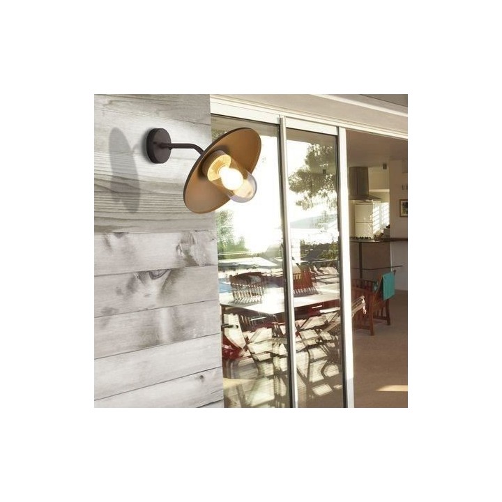 COREP - Applique extérieur - Acier galvanisé - E27-100W - Rouille