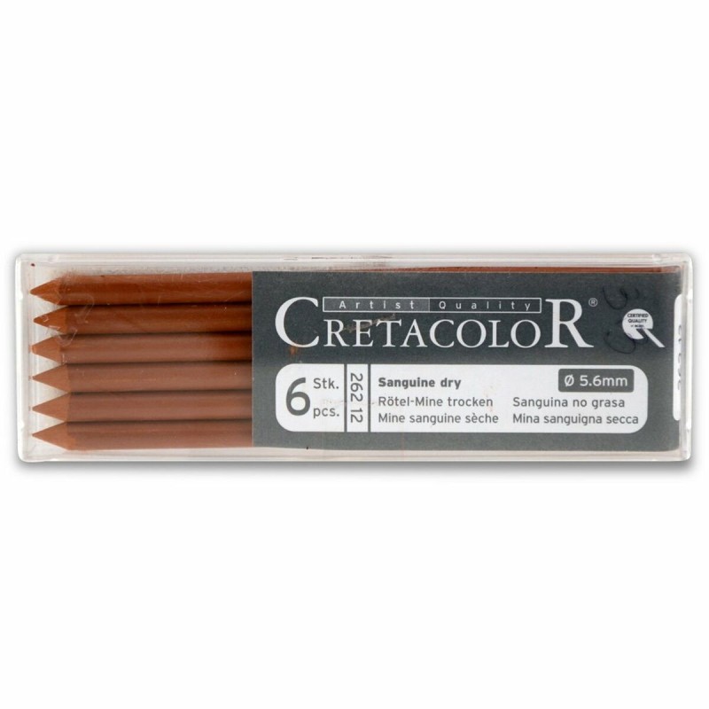 Crayon Milan Marron naturel 6 Pièces