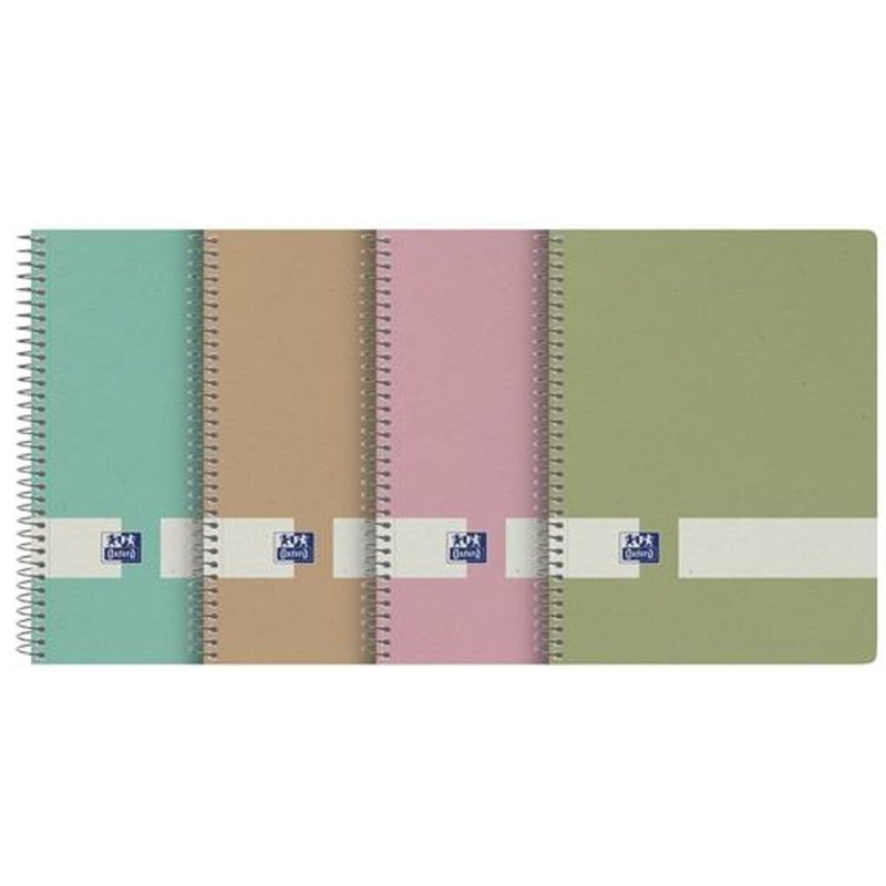 Cahier Oxford Europeanbook Multicouleur 80 Volets A5 (5 Unités)