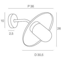 COREP - Applique extérieur - Acier galvanisé - E27-100W - Rouille