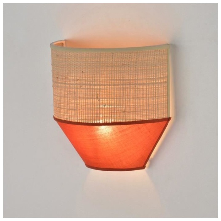 COREP Applique - Coton et raphia naturel - H 20 x L 20,5 x 10 cm - Tom