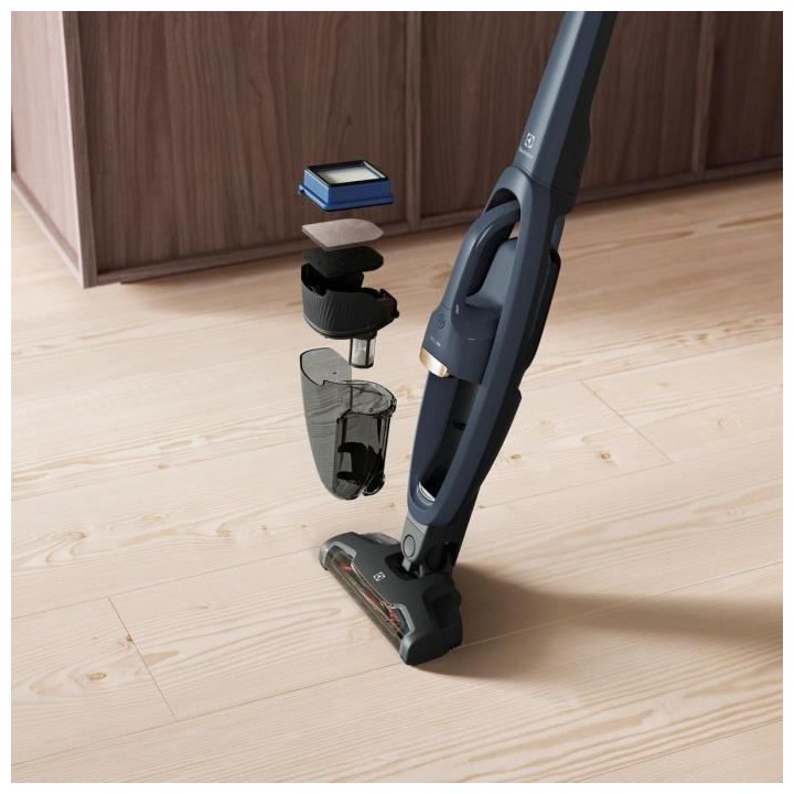 ELECTROLUX WQ61-46DB - Aspirateur balai sans fil 3-en-1- 4 accessoires