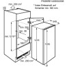 Electrolux ERB3DF12S - Réfrigérateur 1 Porte Encastrable - 207L - Froid Brassé - L 56 x H 122.5 cm - Fixation Glissiere