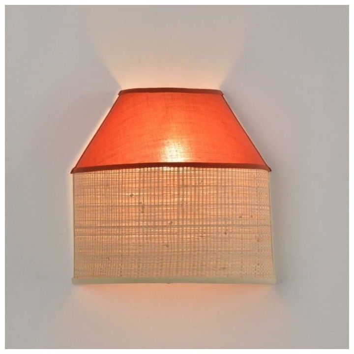 COREP Applique - Coton et raphia naturel - H 20 x L 20,5 x 10 cm - Tom