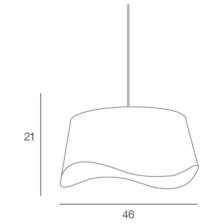 COREP Suspension WAVE en coton percale moutarde - Ø 46 cm - Made in F