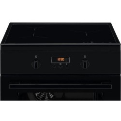 ELECTROLUX LKI648544K - Cuisiniere induction 60x60cm - 3 foyers - Four chaleur pulsée - 54L - Pyrolyse - Noir